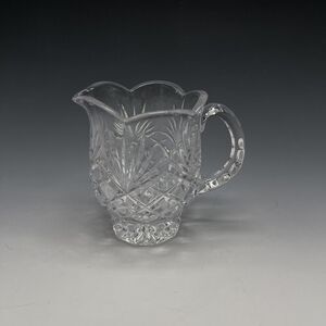 Vintage Glass Crystal Creamer Pitcher Clear‎